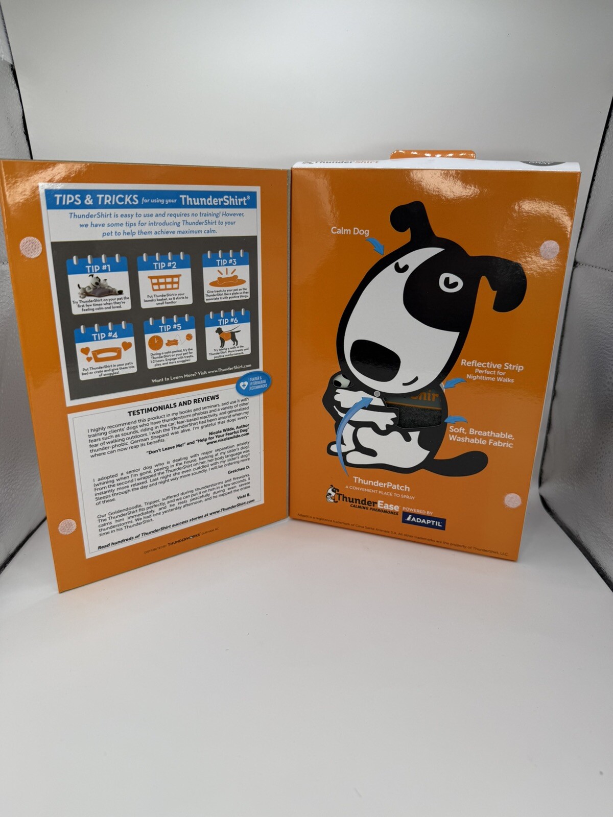 Thundershirt Dog Anxiety Jacket. Medium Solid Grey 26-40 Lbs.