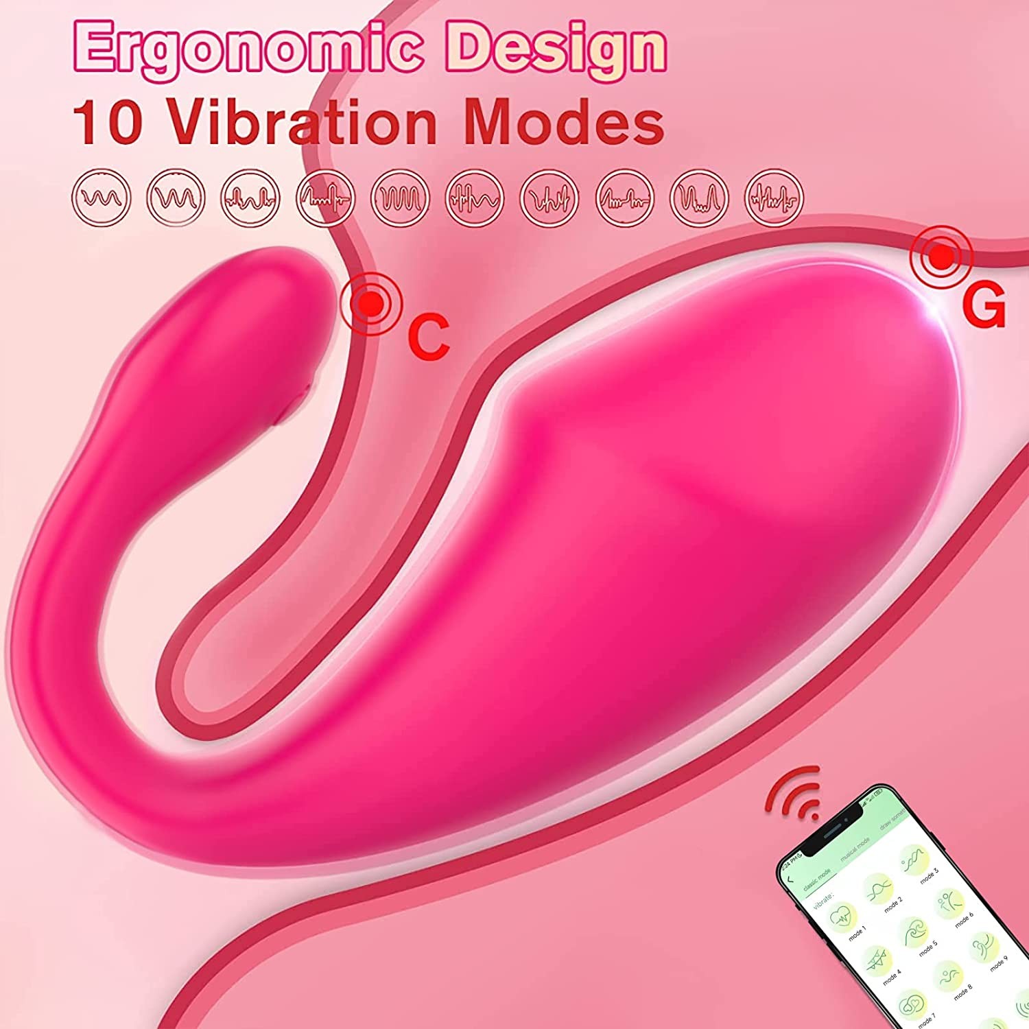 APP Remote Bullet Egg Wearable Clit Vibrator G-Spot Massager Sex Toys for Women