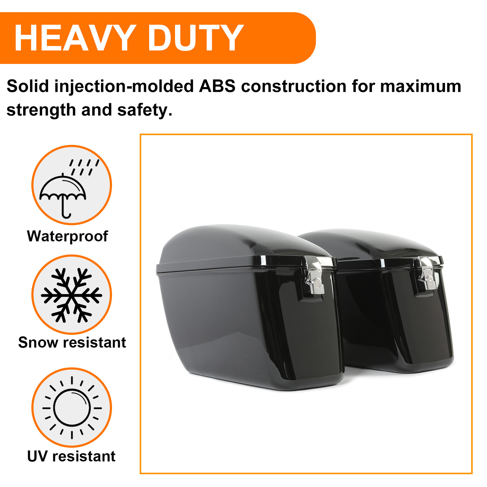 Large Hard Saddlebags Bags Motorcycle Luggage Trunk For Harley Sportster Softail