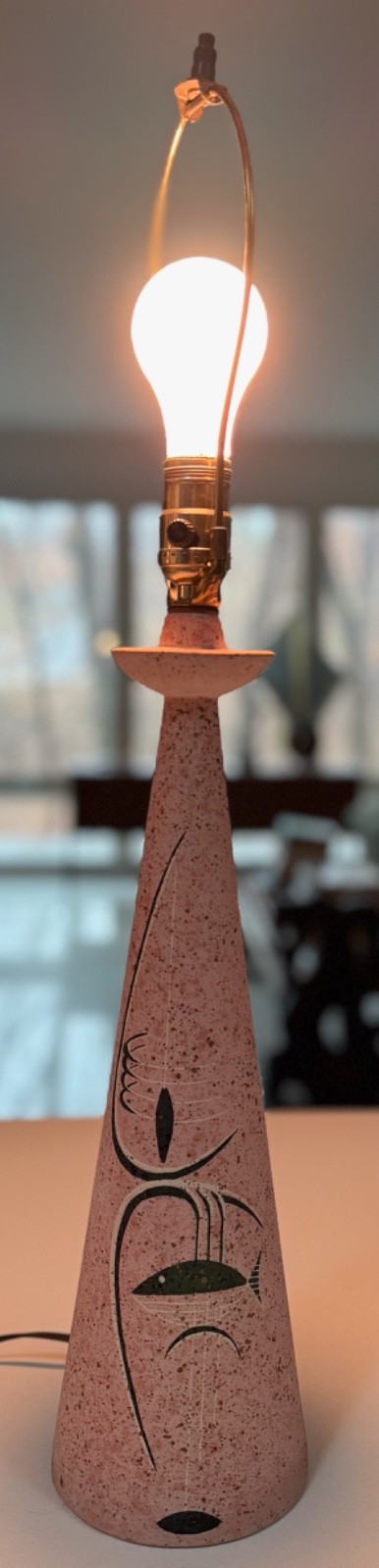 Vintage 50s MCM Fish Mobile Tye Cali Lamp Mid Century Modern Lighting Atomic Era