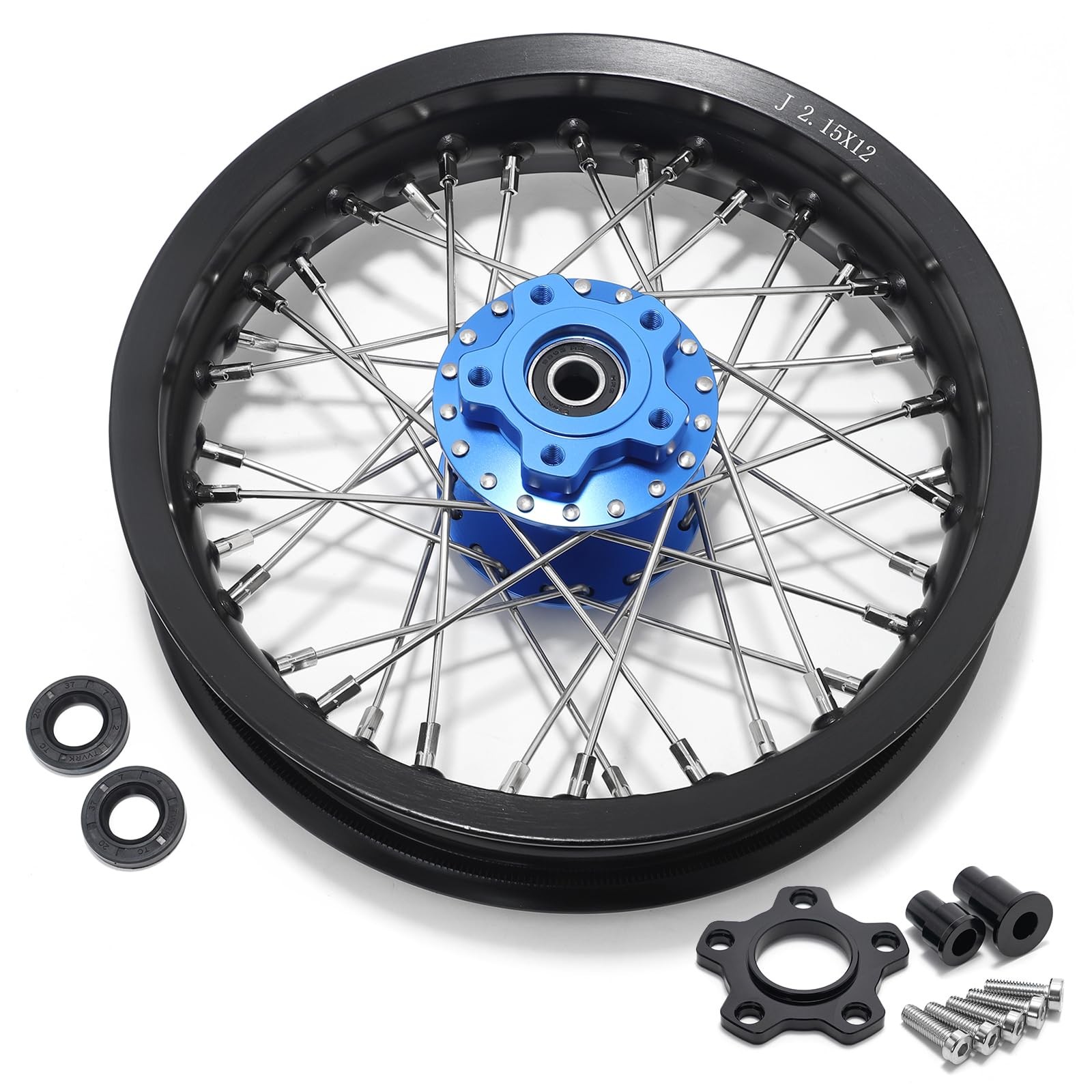 12" Rear Spoke Wheel Rim Hub Flange for Apollo RFN for Beta Explorer eBike