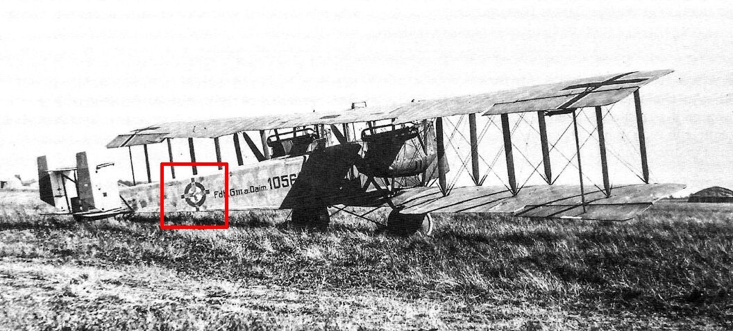 WW1 German Fliegertruppen - AIRCRAFT FABRIC SKIN - LONZENGE CAMOUFLAGE & CROSS