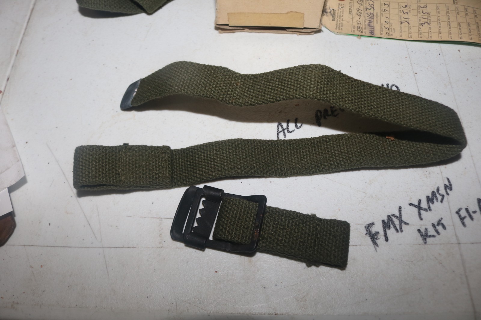 NOS unissued USGI G740 M38 Jeep BII straps (2) 5340-734-7502