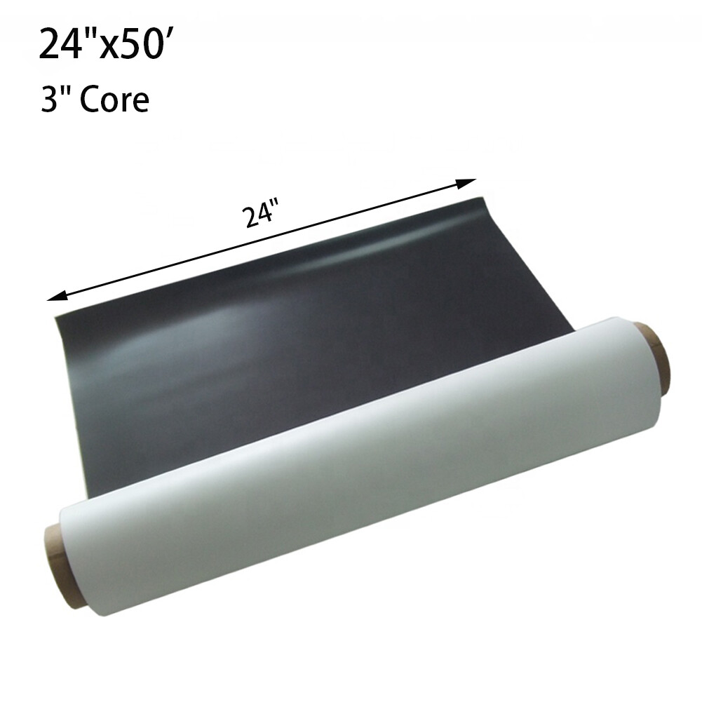 24 in x 50 ft Printable Magnetic Vinyl Roll，Matte - for Eco-Solvent Latex UV Ink