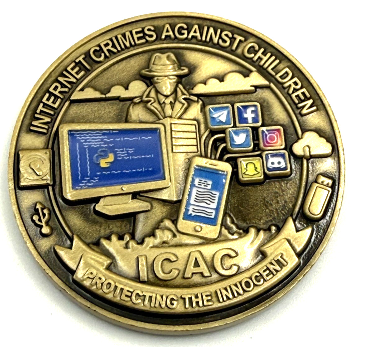 G18 Ocala Police Department Internet Crimes ICAC Florida State Challenge Coin