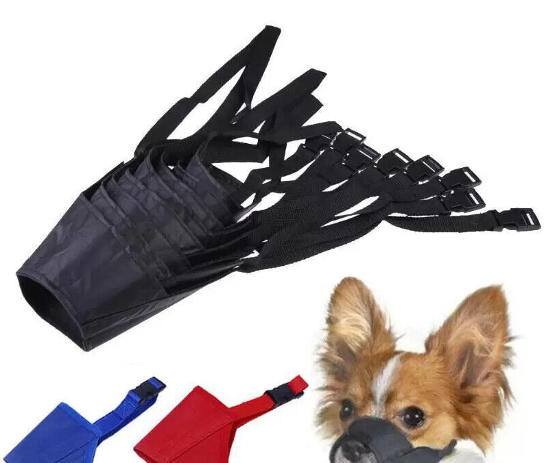 Adjustable Pet Dog Muzzle for XXS, XS, S, Medium, L, XL, XXL #1-#7 Dogs Safety