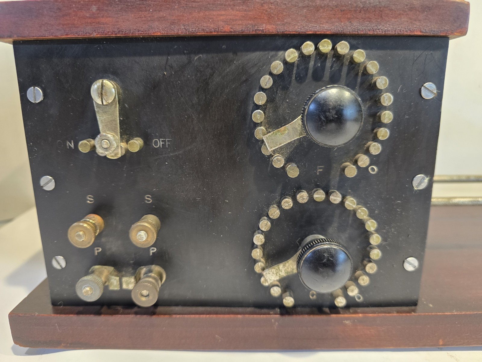 1917 DOUBLEDAY-HILL ELECTRIC NAVY TYPE LOOSE COUPLER RECEIVING TRANSFORMER