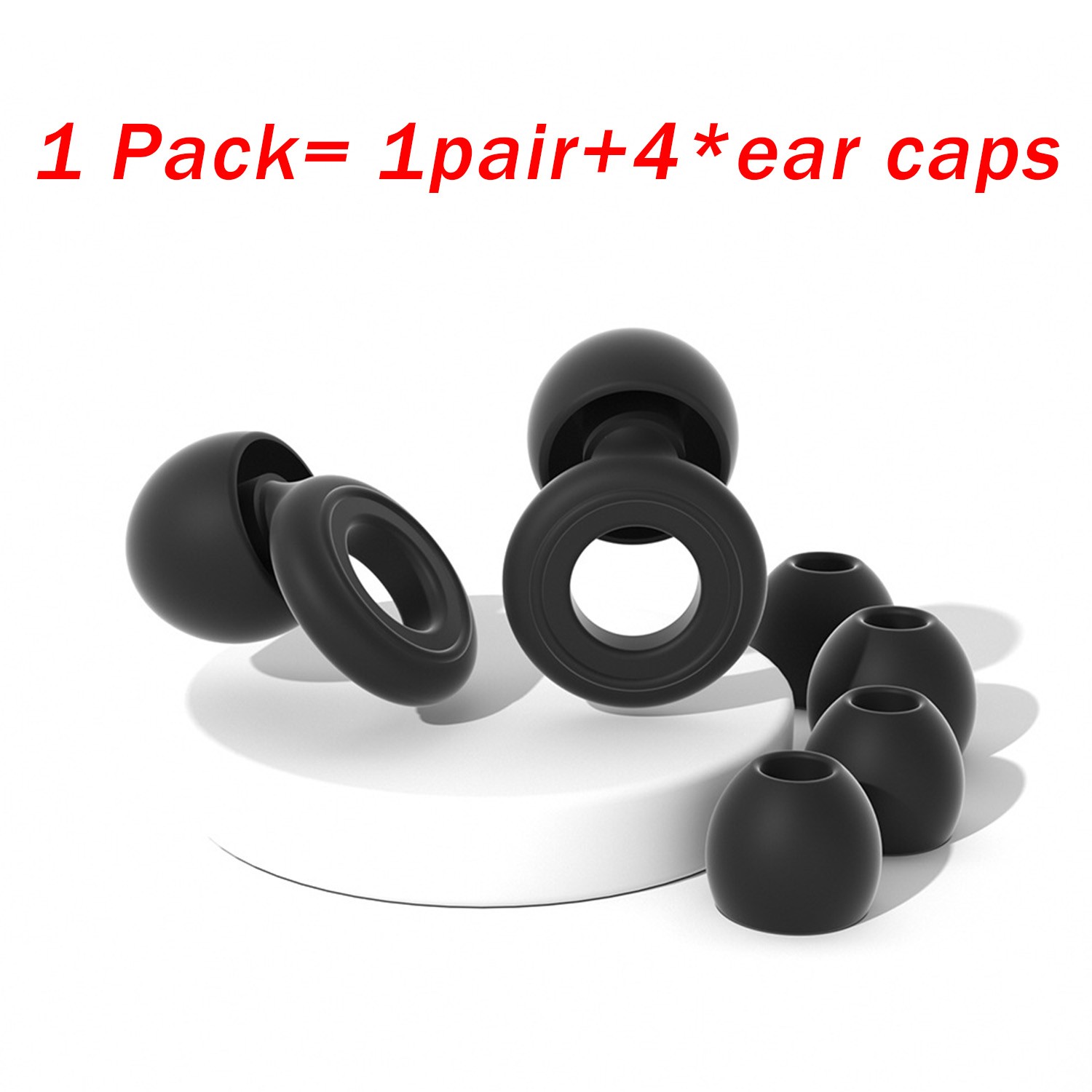 Reusable Silicone Ear Plugs Noise Cancelling Earplugs Protector Study Sleep Swim