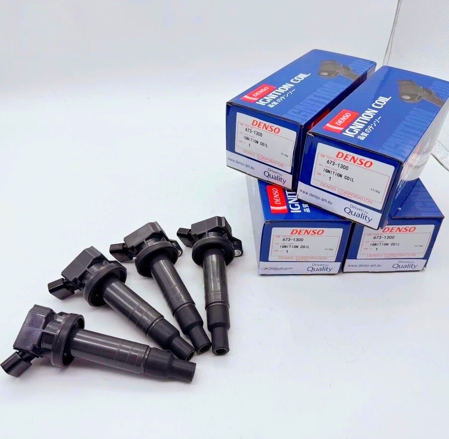 4X DENSO Ignition Coil For Toyota Corolla Celica Matrix 1.8 673-1300 90919-02239