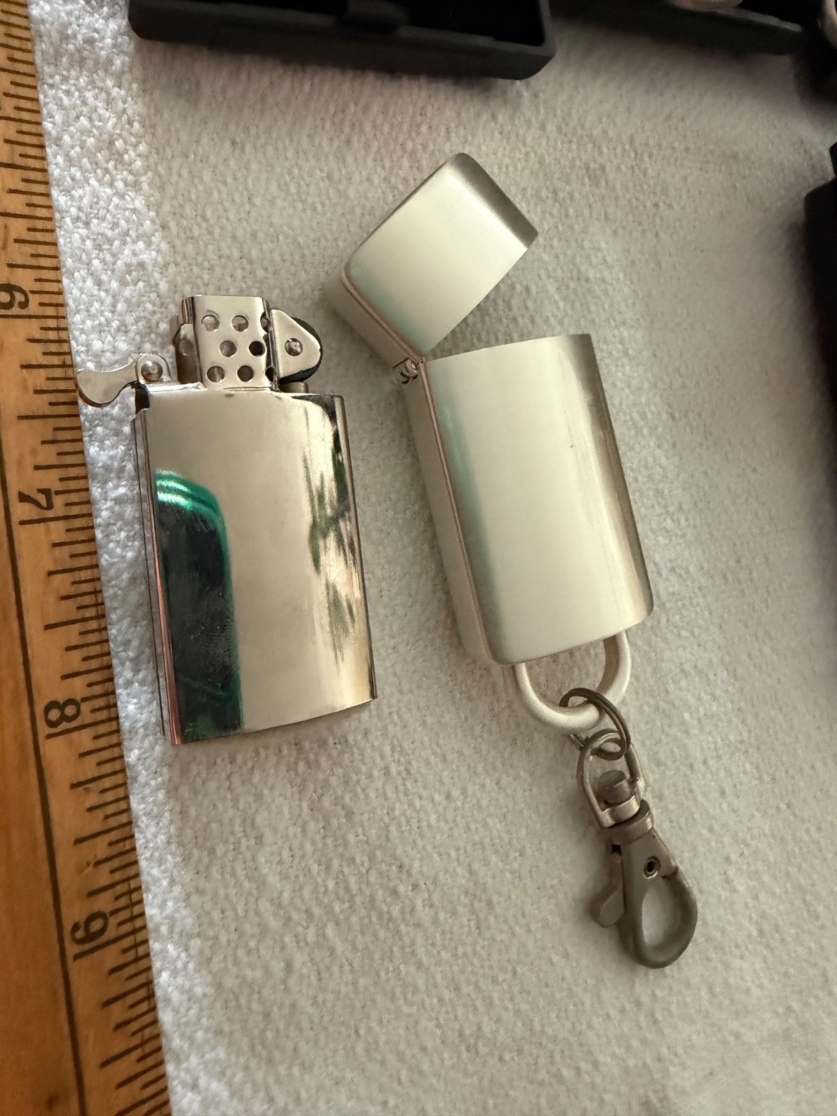 Brand New NOS Sarome Cigarette Cigar Lighter Lot Tobacciana Clip Chain Lot 12