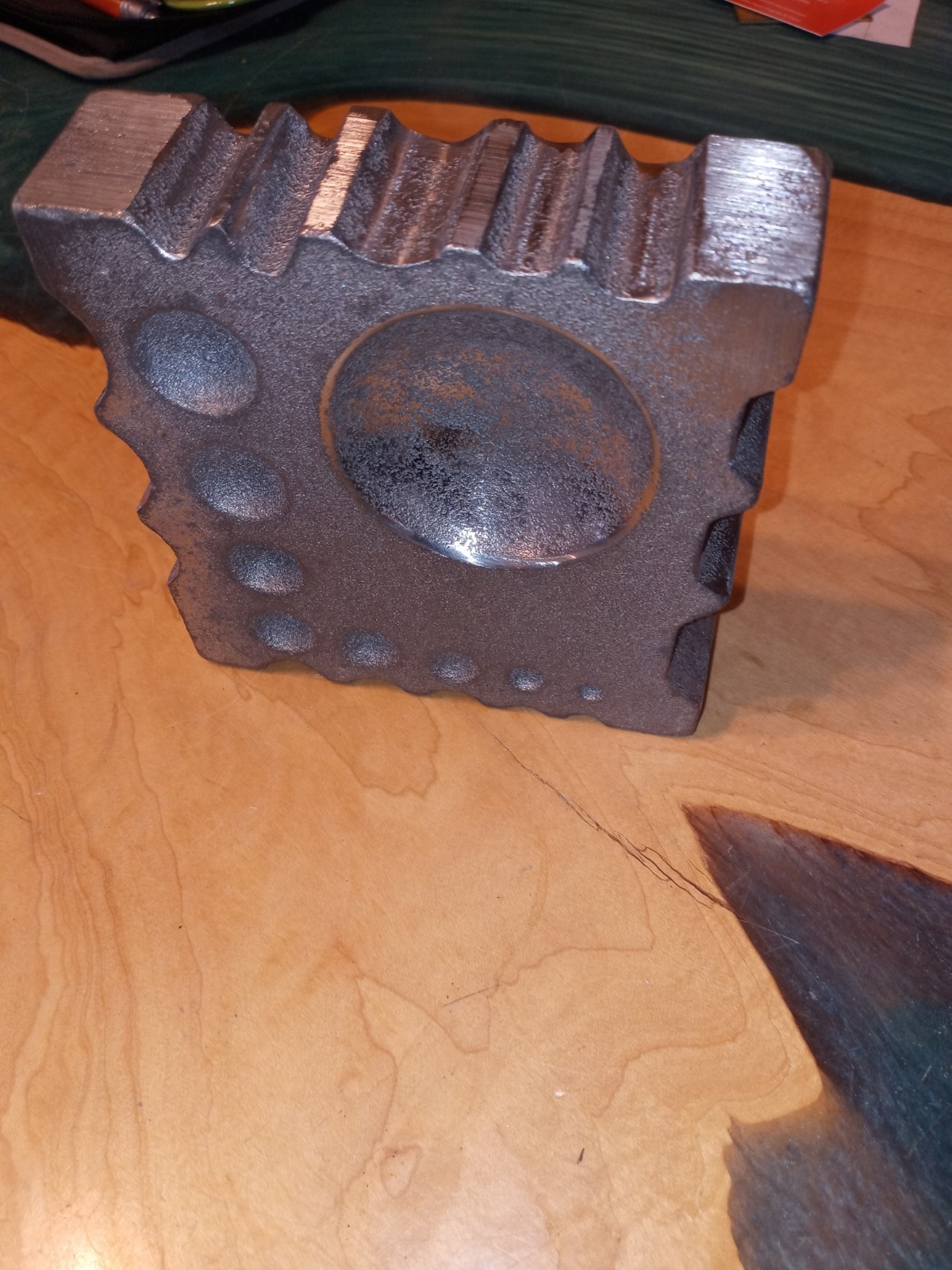 Cast Iron Swage Block 4.5" X4.5" X 1.25" 5.9 Lbs. Made In The USA