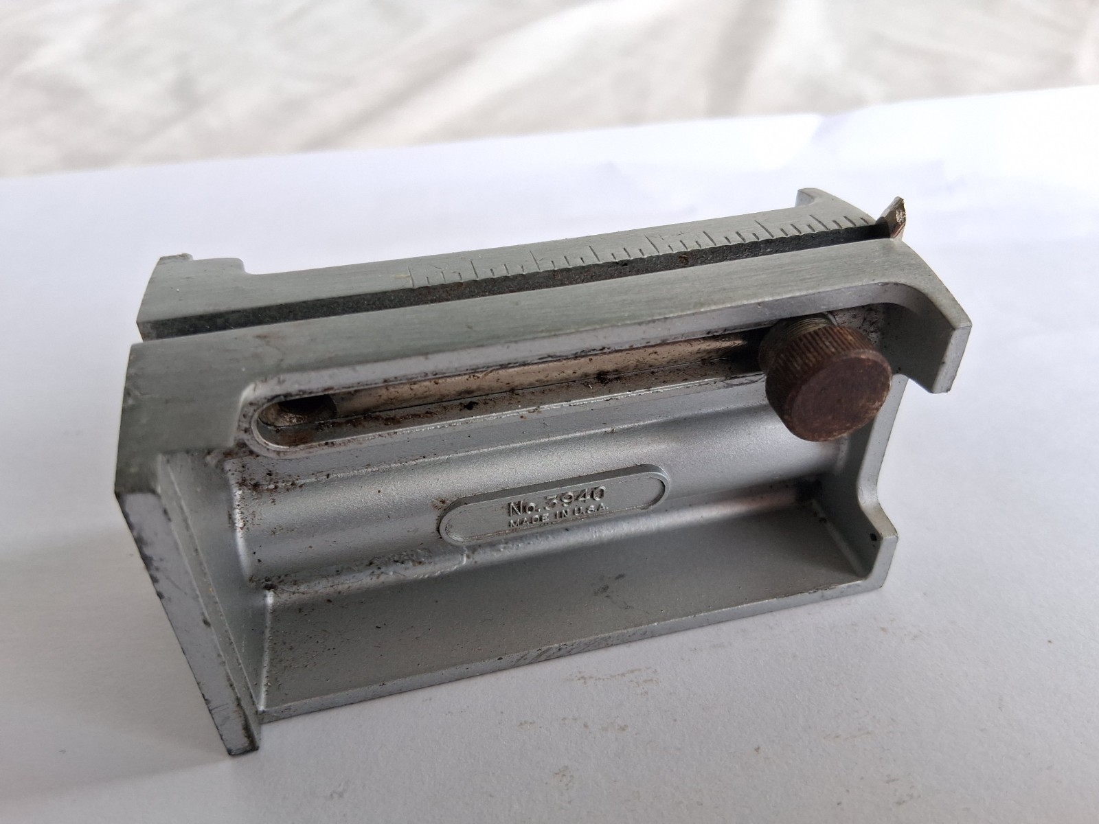 Vintage Craftsman No. 3940 Mortise Butt Gage Marking Scribe Tool - Made in USA