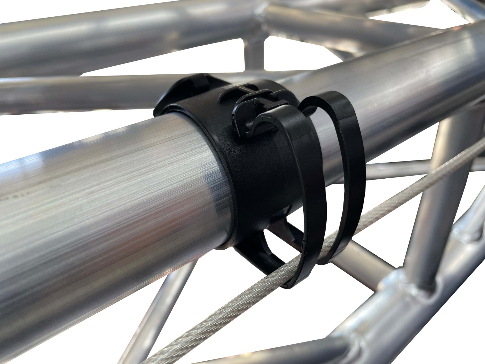 10pcs SET - Black SNAP Clamp - Cable Management Clamp for 48 mm to 51 mm (2")