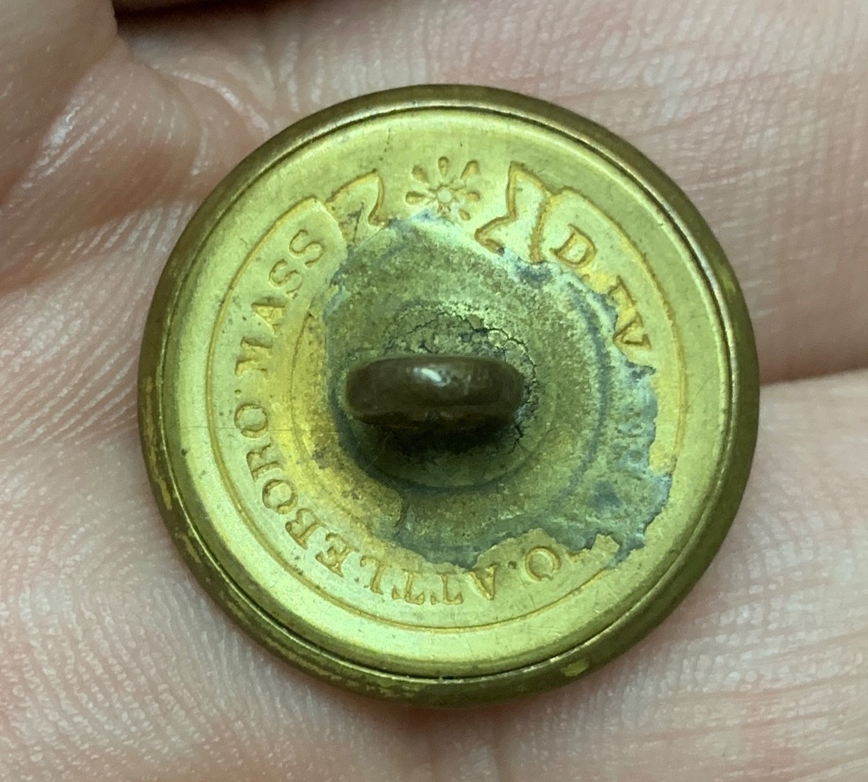Massachusetts Civil War Staff Coat Button