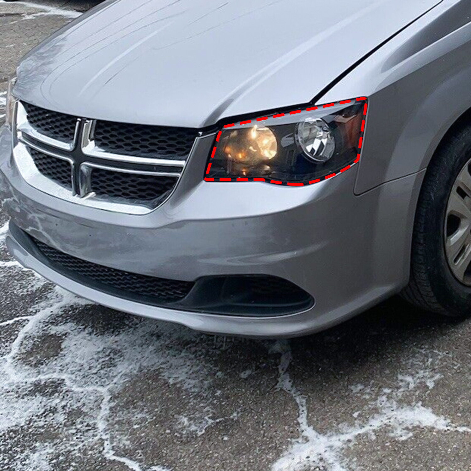 Headlights For 11-20 Dodge Grand Caravan 08-16 Chrysler Town&Country Black lamps