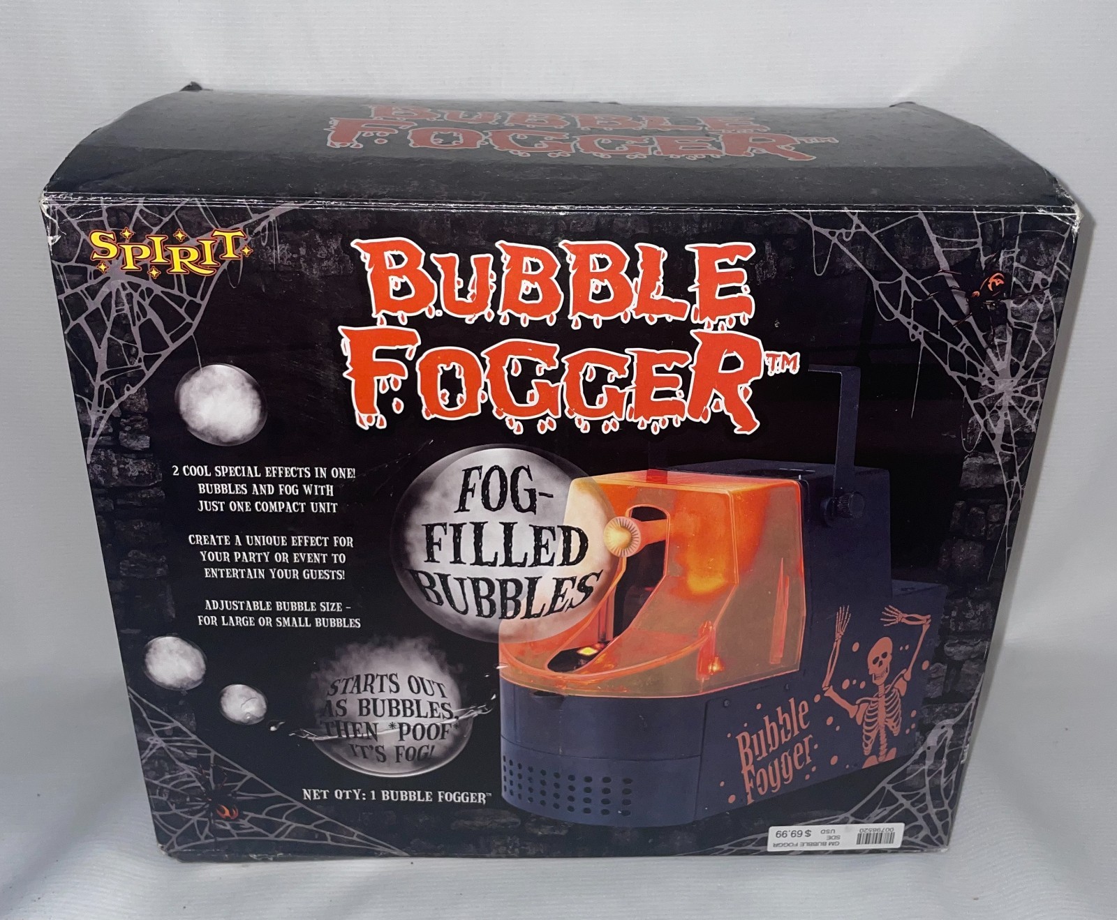 Spirit Halloween Bubble Fogger Works