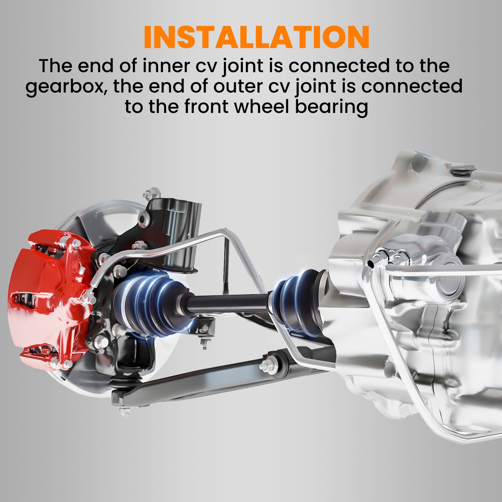 2x Front L&R CV Joint Axle Shaft for Honda FourTrax 300 TRX300FW 4x4 1988-2000