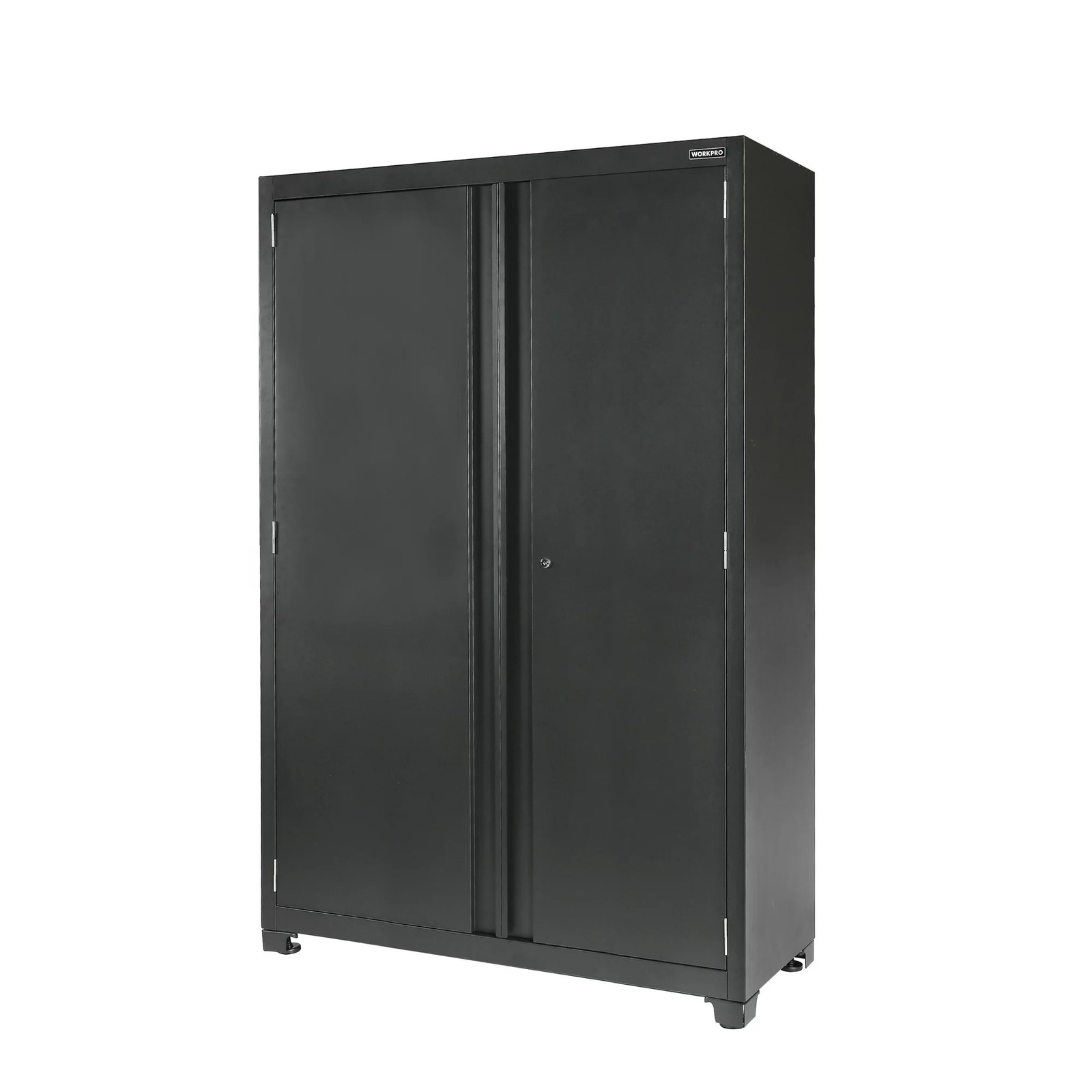 WORKPRO 42252 48-inch Heavy-Duty Garage Storage Cabinet, 3 Shelves, Black