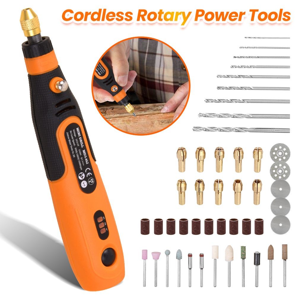 Mini Cordless Rotary Tool USB Rechargeable Three-Speed Electric Grinder Pen Set