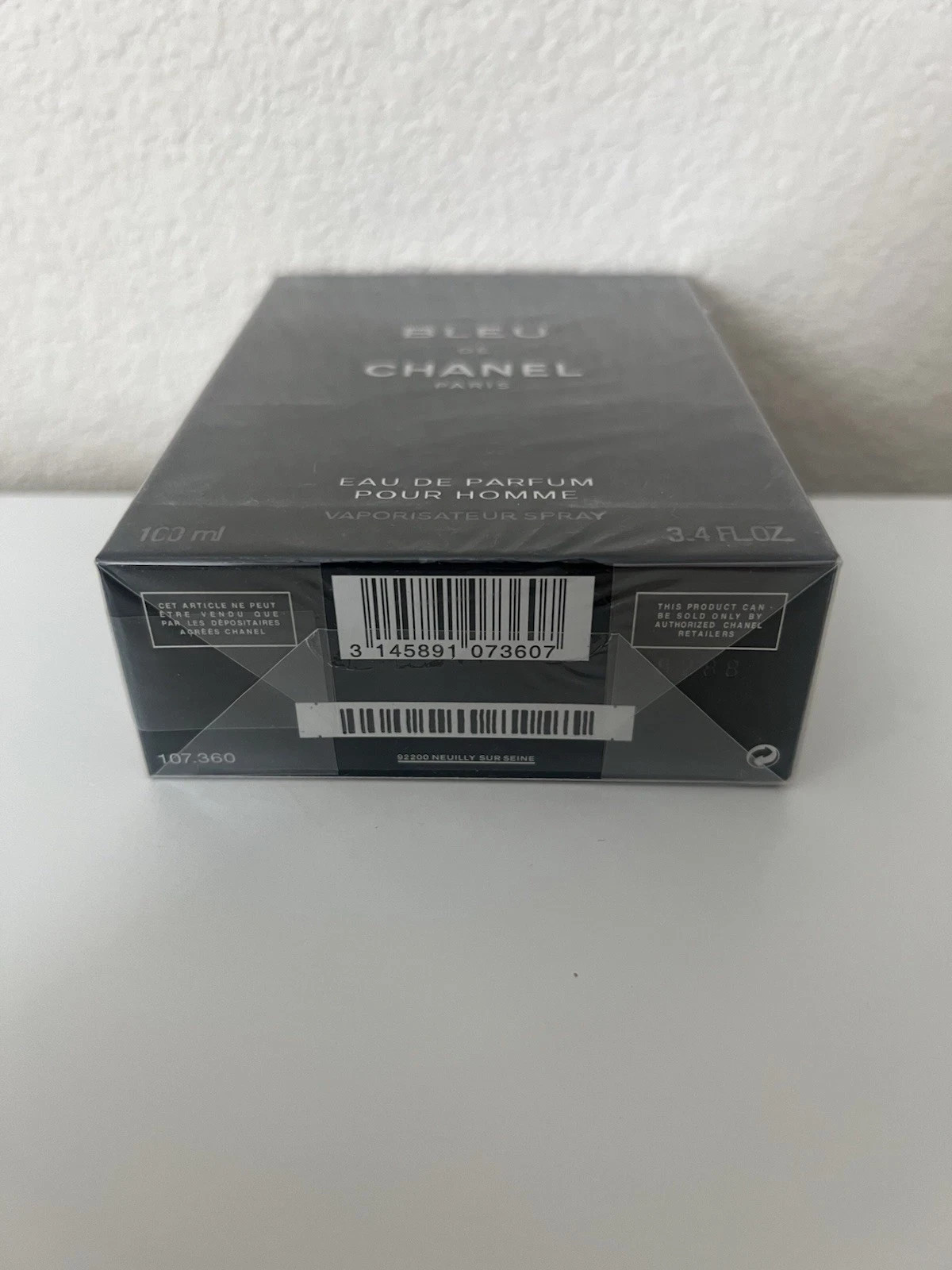 BLEU de CHANEL POUR HOMME 3.4 oz EDP Spray New Sealed - Free Shipping