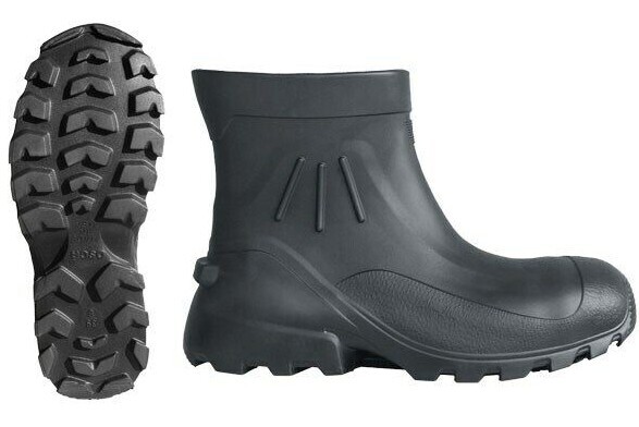 BLACK WATERPROOF Hunting Fishing Farming Mud Safety Toe PROTECTIVE WORK BOOTS