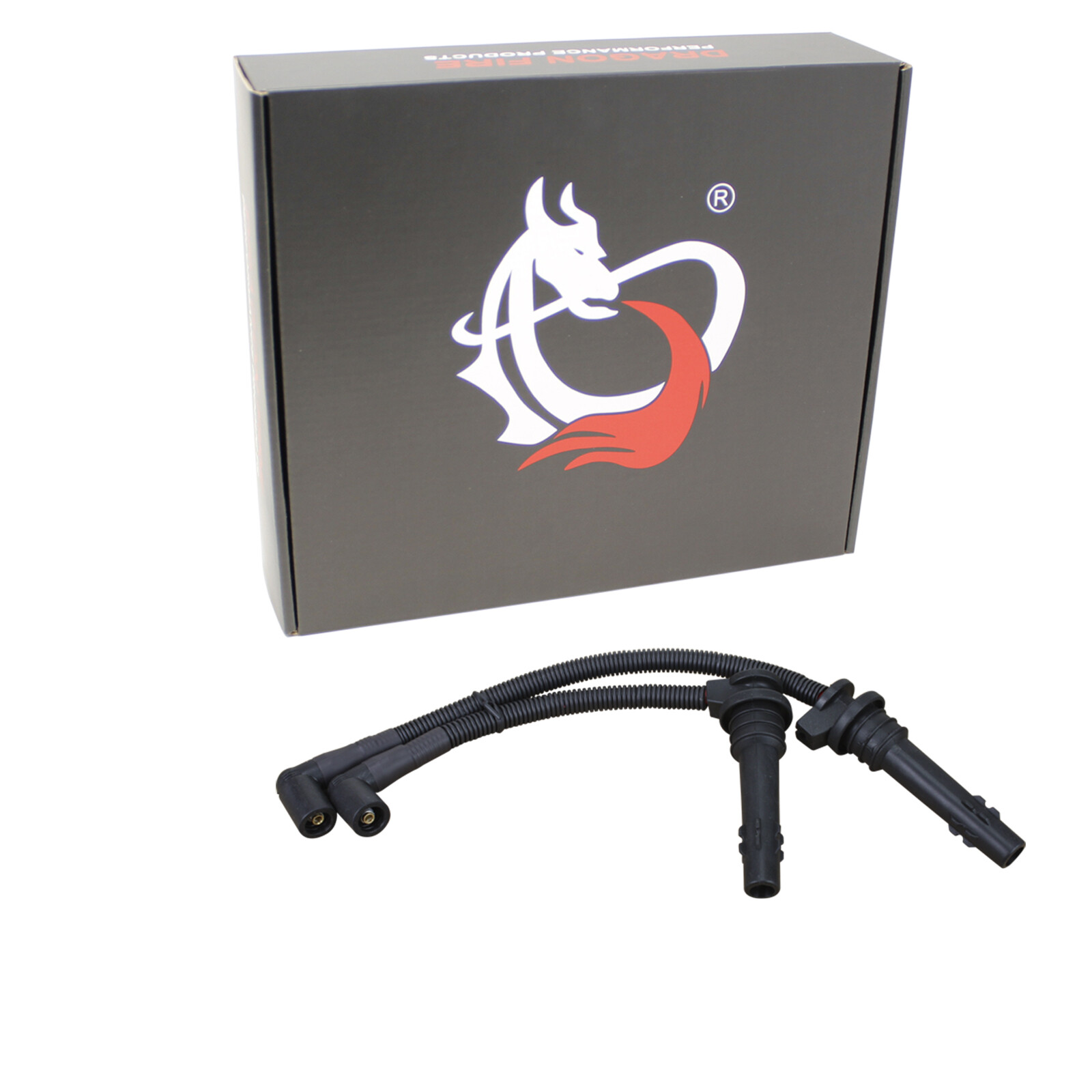 Dragon Fire 8mm Low Ohm Spark Plug Wire Set For 2014-2018 Polaris RZR XP 1000