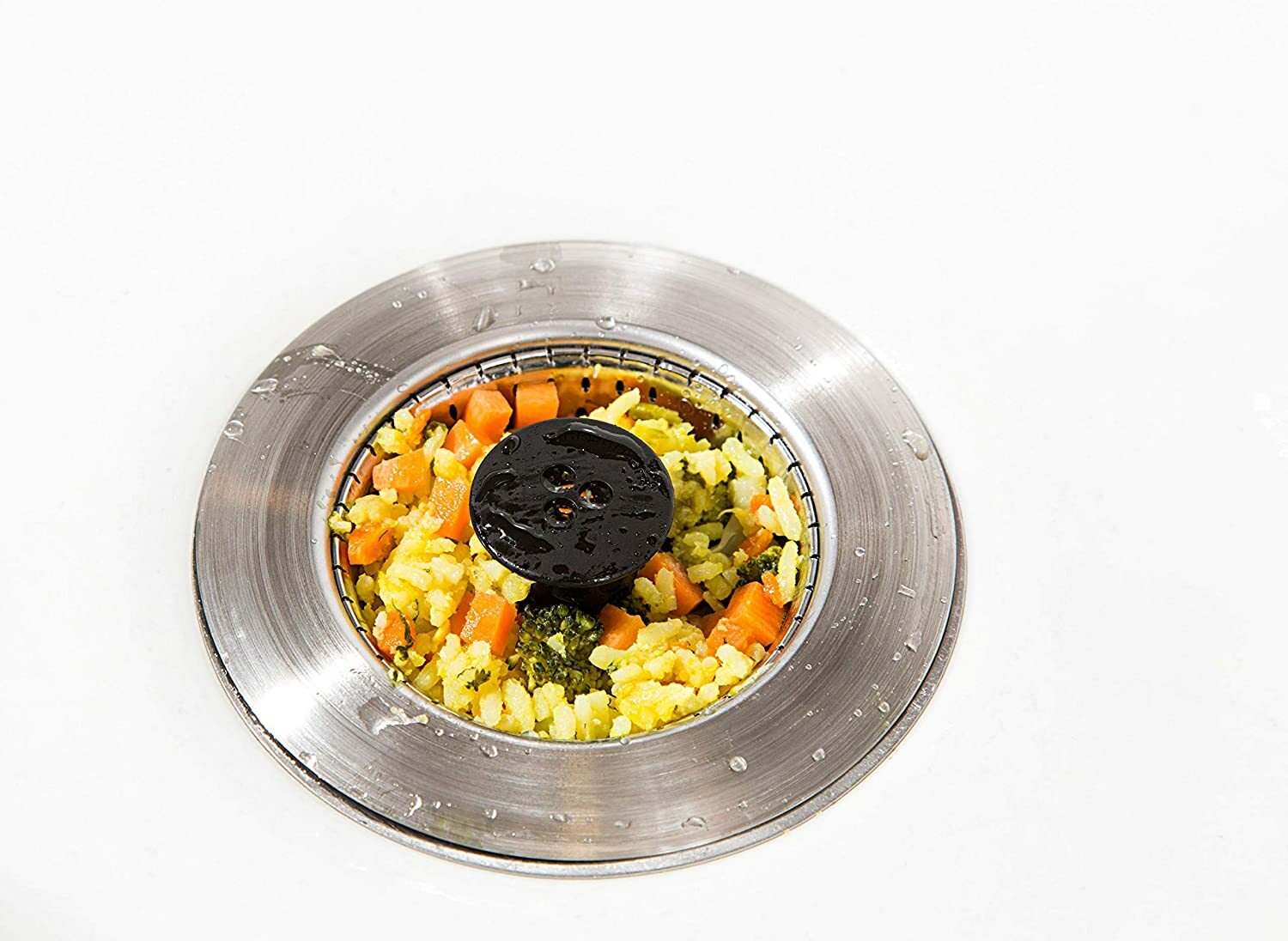 Kitchen SinkShroom Revolutionary Clog-Free Sink Strainer Basket with Stopper