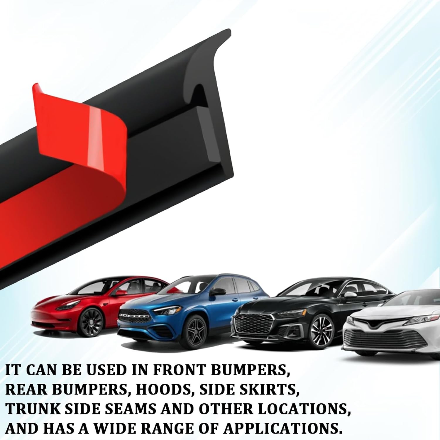 Rubber Edge Trim T Molding Seal Strip Car Windshield Edge Weather Stripping 16.4