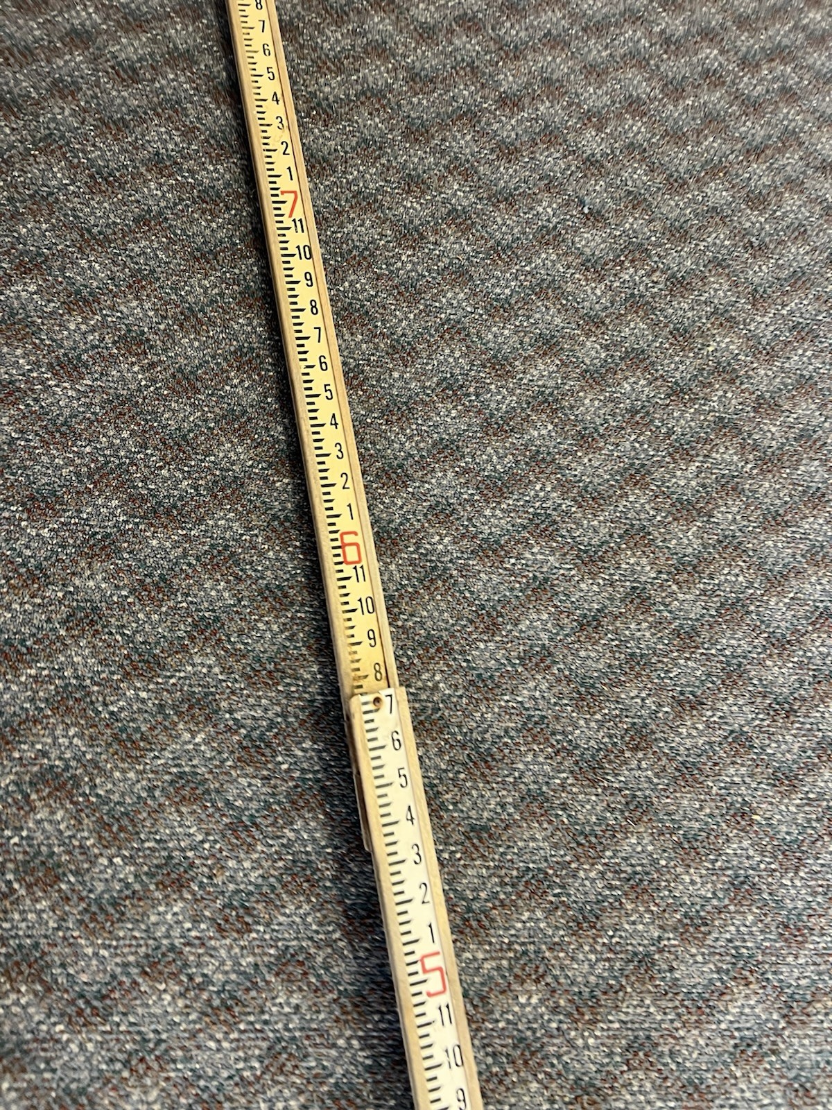 Vintage 8 FT GRADE ROD Survey Measuring Stick Ruler Story Pole industrial decor