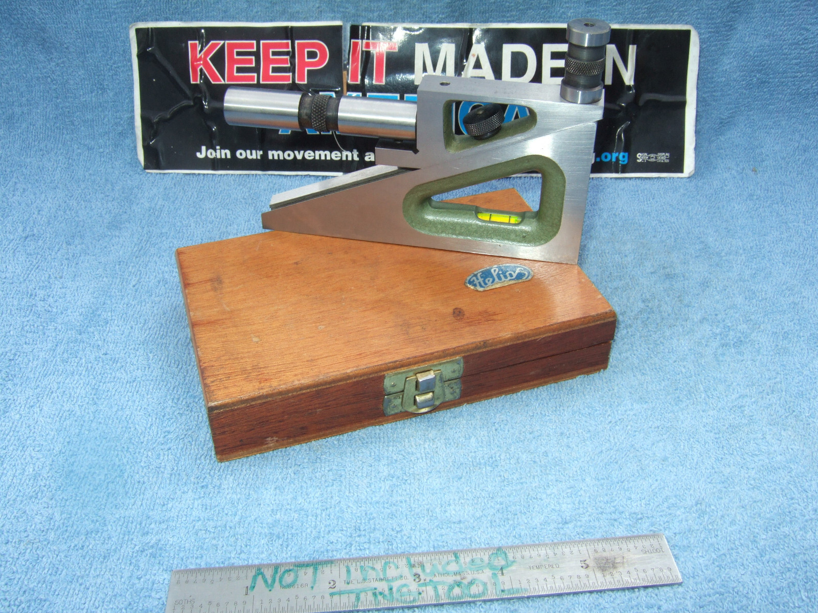 HELIOS GERMAN MADE PLANER GAGE W/CASE MACHINIST TOOLMAKER No.4 MANY MORE US HERE