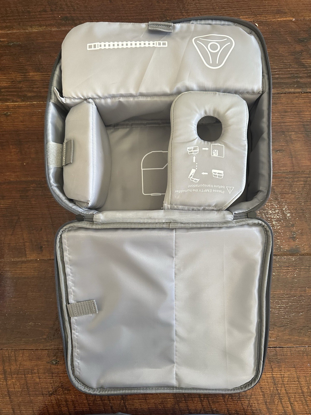 3B CPAP Travel Bag Case For Luna II Model Padded Compartments Clean