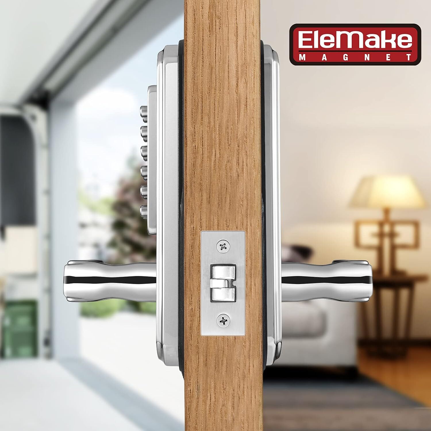 Keyless Entry Keypad Door Lock Mechanical With Keypad&Handle Stainless Steel 304