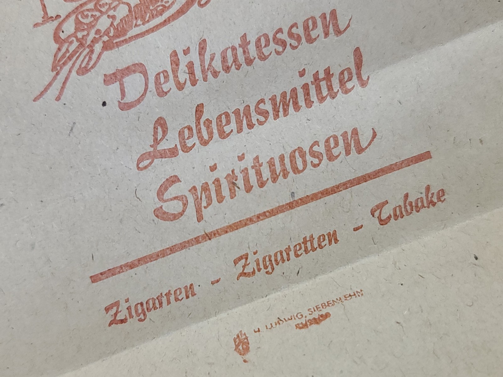 Original WWII German Material Sparen! Paper Shopping Bags 1940s Ration Homefront