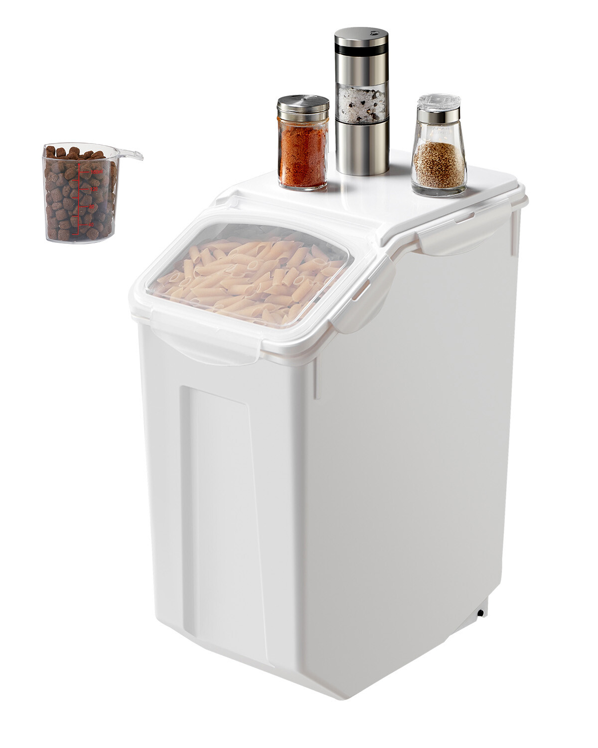 4.5Gal/20L Large Ingredient Storage Container Airtight Kitchen Flour Bin