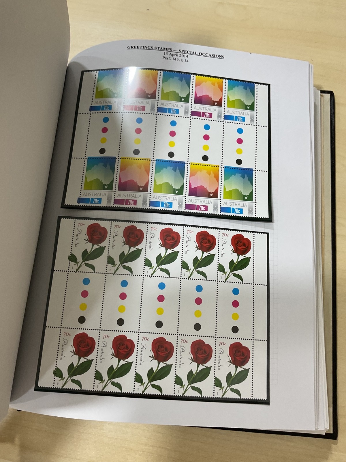 Australian stamps, coin covers + presentation pack. 2014. Album. G/127