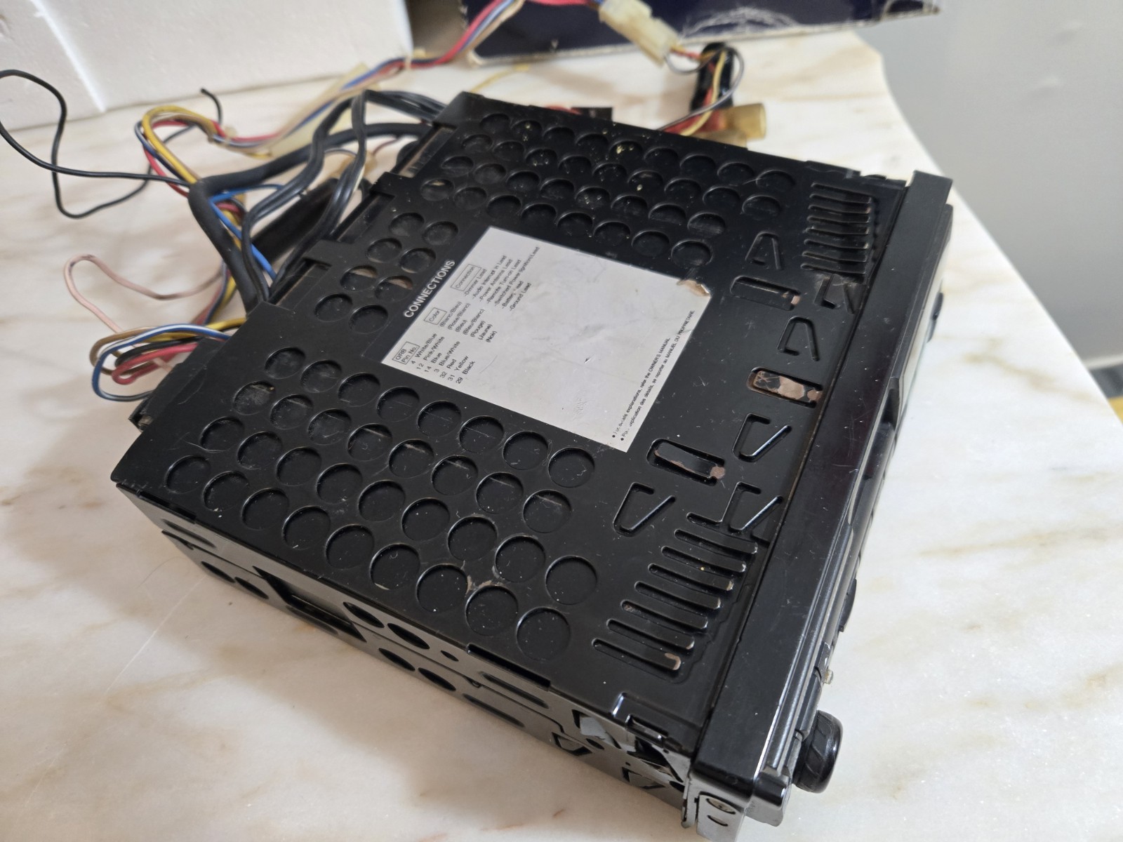 Vintage Rare Alpine 7618 AM FM Cassette Player Tuner Stereo -COMPLETE- UNTESTED