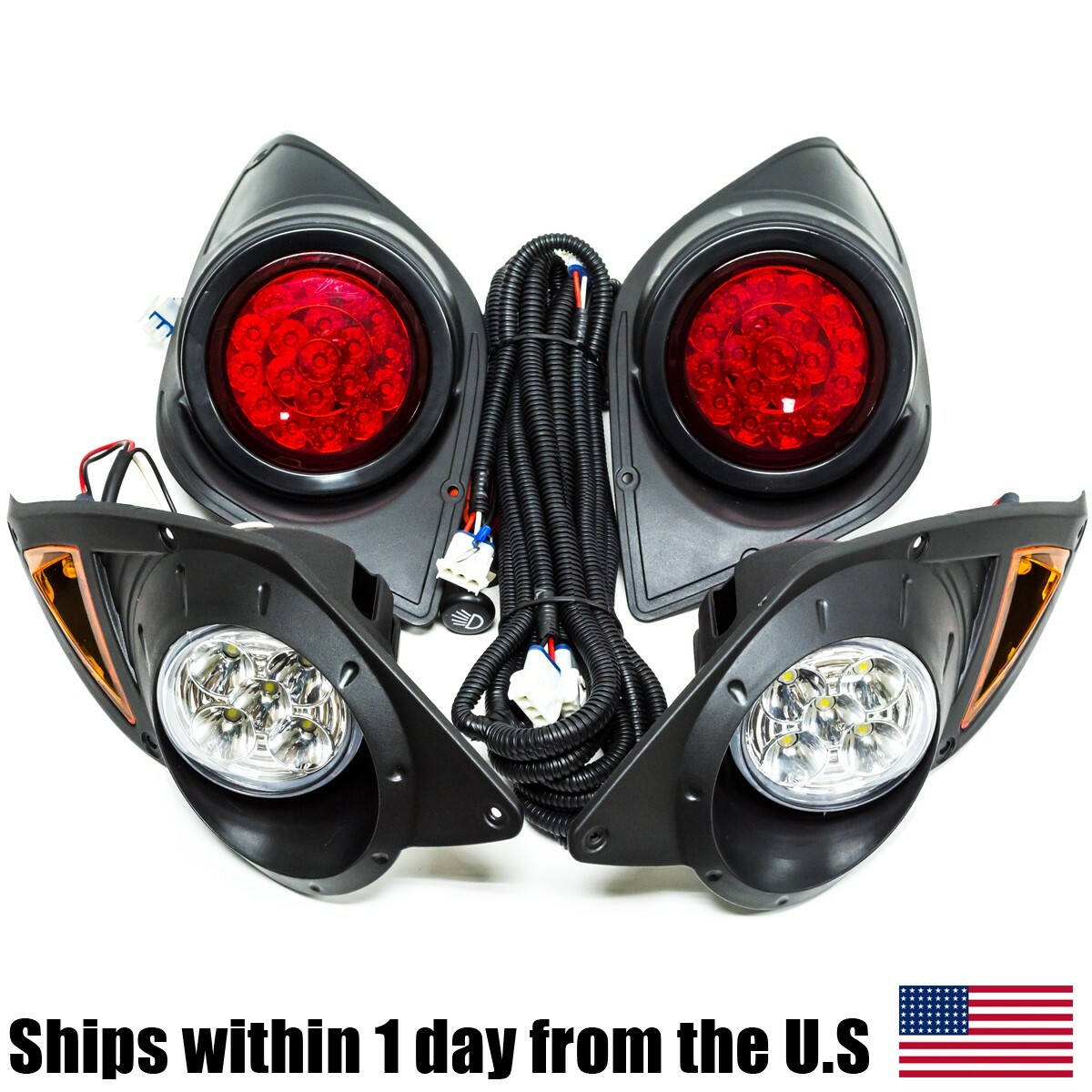 ALL LED Light Kit for Yamaha Drive G29 Golf Cart 2007-UP