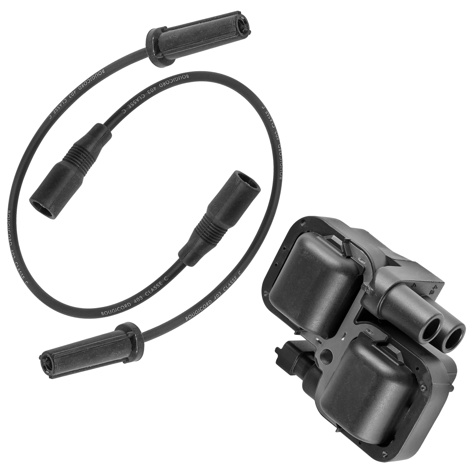 Ignition Coil & Spark Plug Wires For Polaris Sportsman XP 1000 High Lifter 19-24