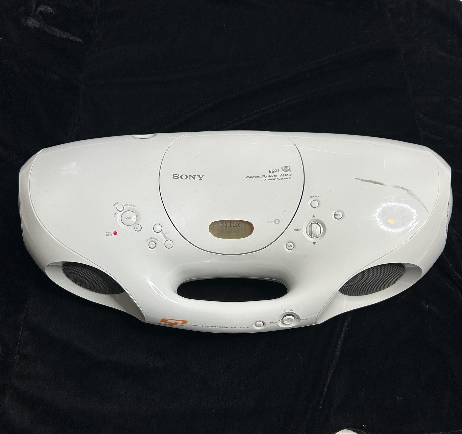 Sony BOOM BOX ZS-XN30 Personal Audio System CD Player Radio Tested READ Descript