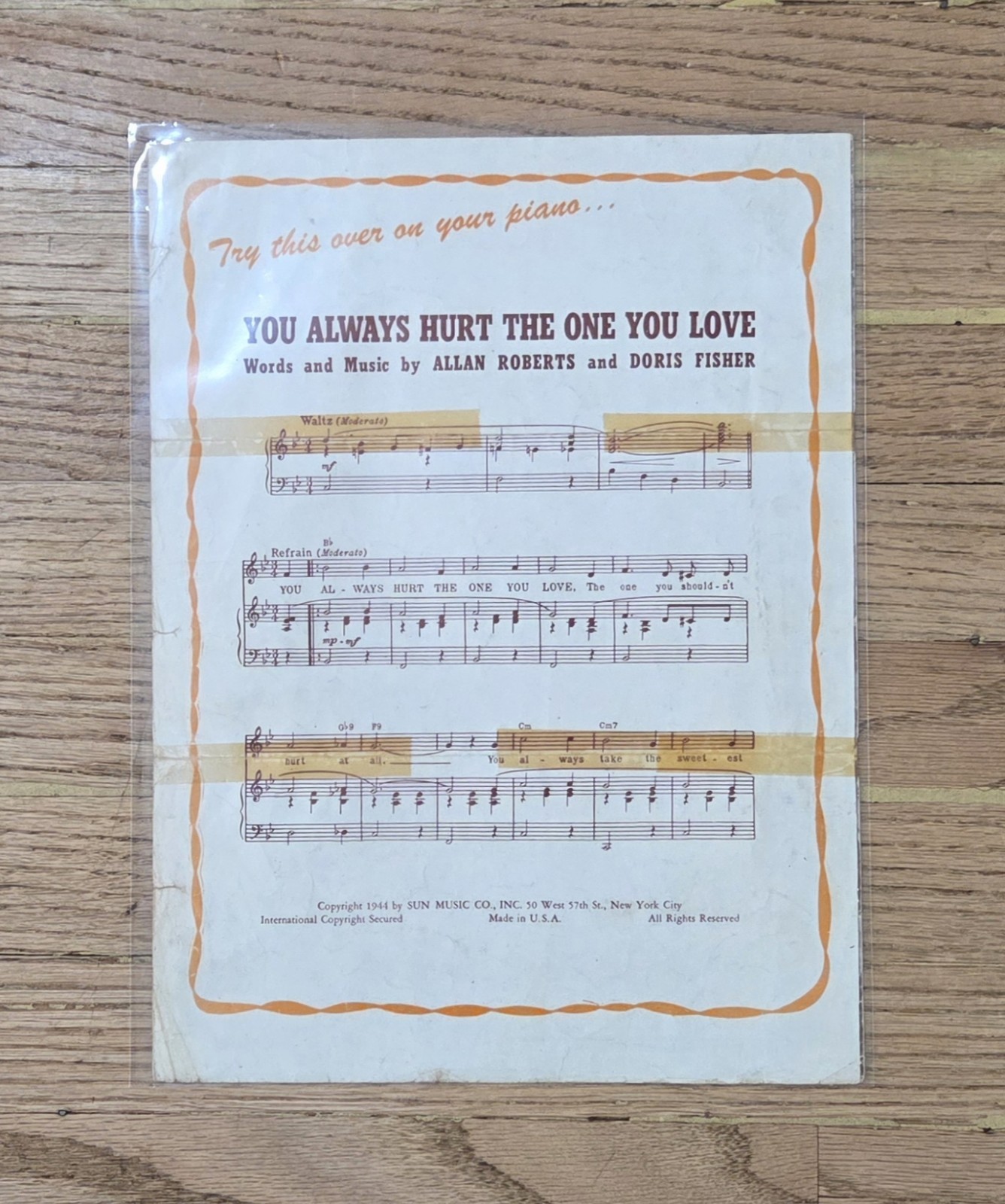 (8) Vintage Music Sheets Lot