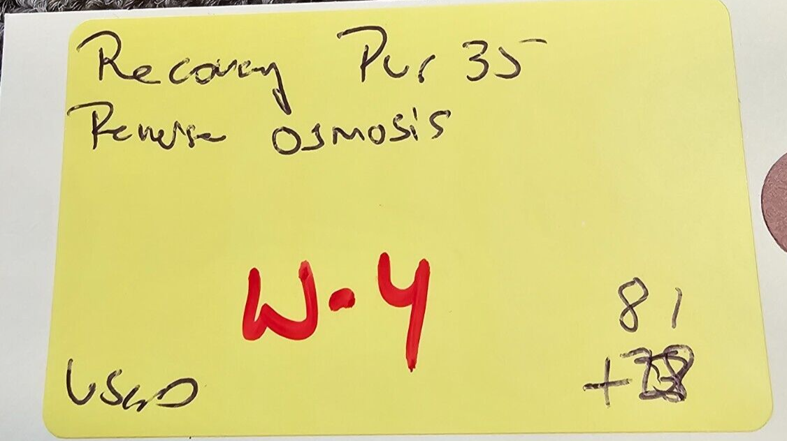 Katadyn Recovery Pur Survivor 35 Watermaker Reverse Osmosis Desalinator