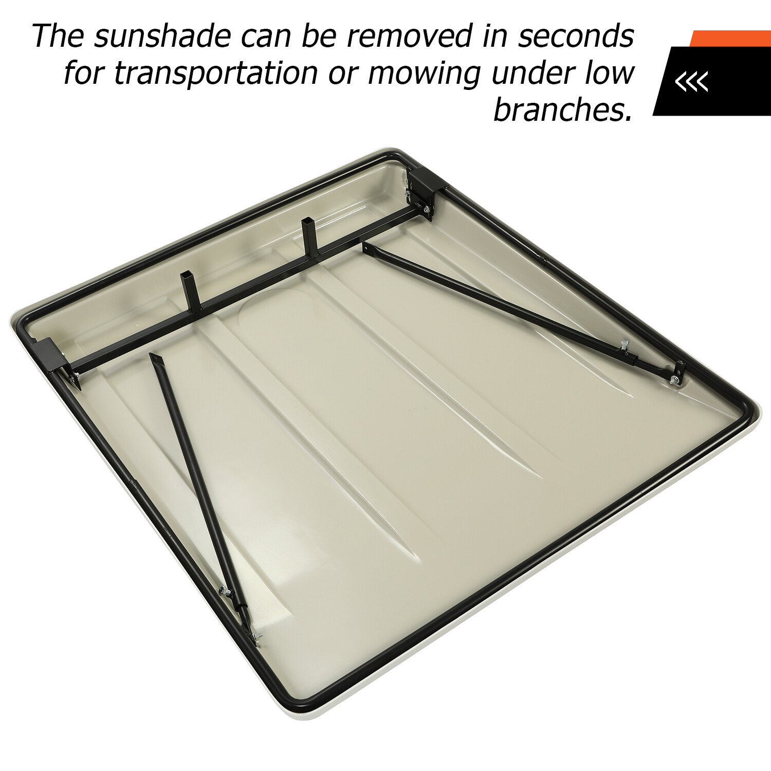 John Deere Universal Tractor Lawn Mower Top Canopy for ROPS