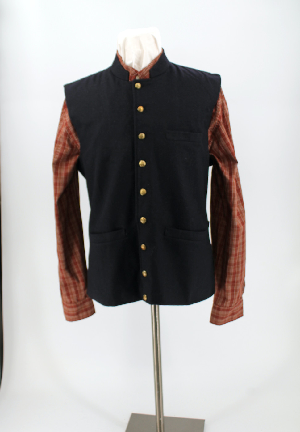 Union Civil War Vest - Dark Blue Wool Size 46