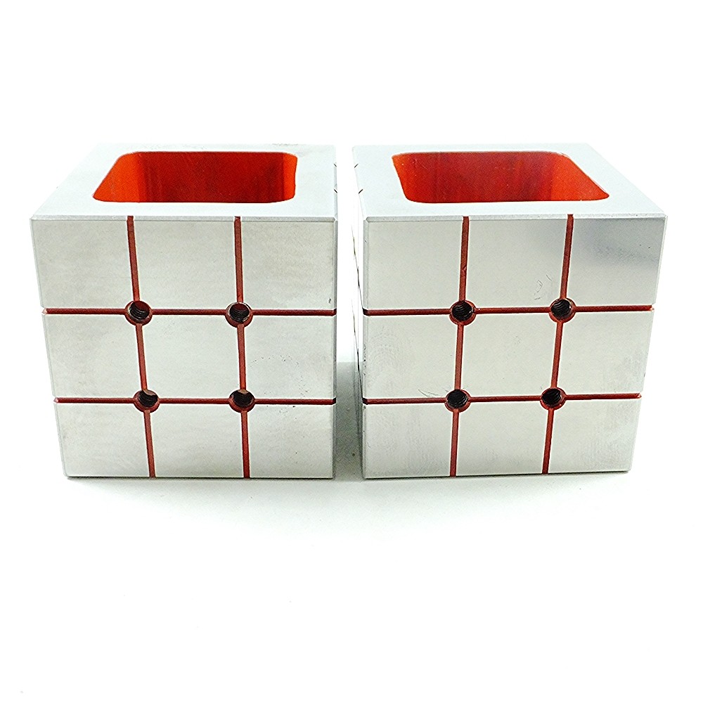 Box Parallel Machinist Set Up/Riser Blocks Matched Pair 3x3x3" Toolmaker Made