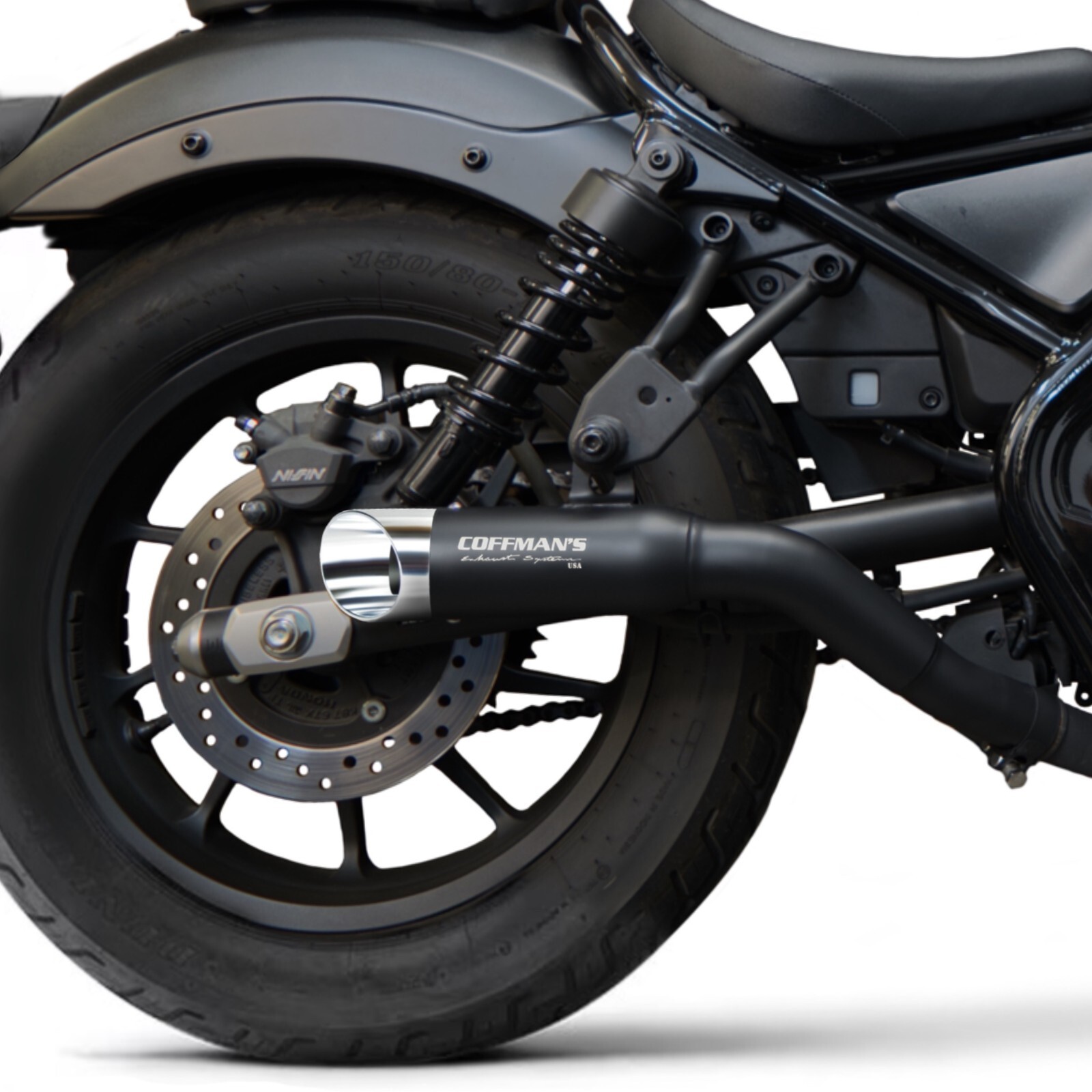 Coffman's Thunder Slip-On Exhaust for Honda Rebel 500 / Rebel 300 (2017-2025)