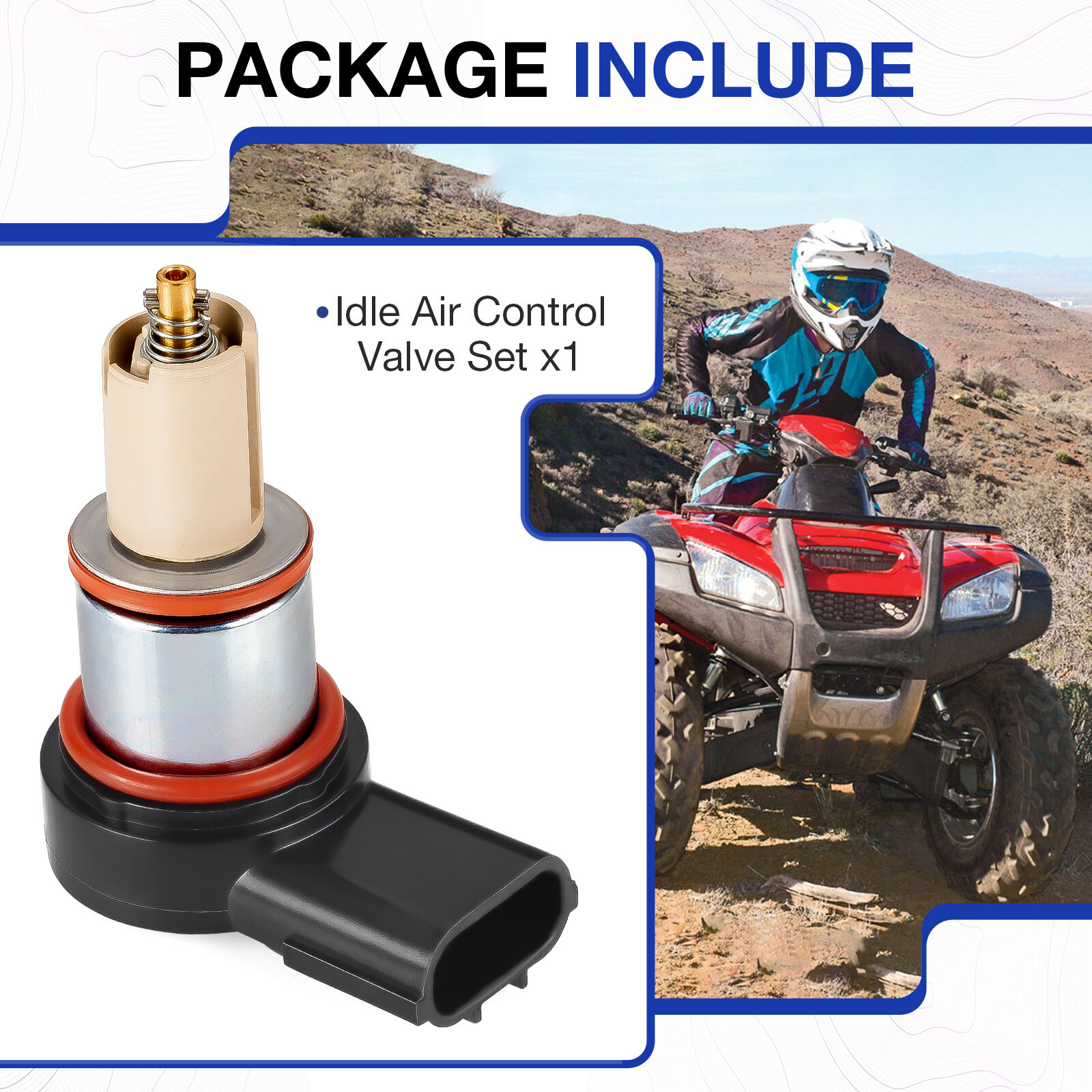 Idle Air Control Valve Set 16430-HP6-A01 for Honda Rancher 420 TRX420 2007-2024