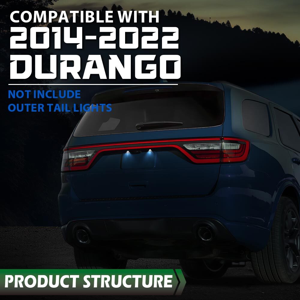 68453659AA Tail Light For 2014-2022 Dodge Durango Liftgate Lamp w/ Camera Hole