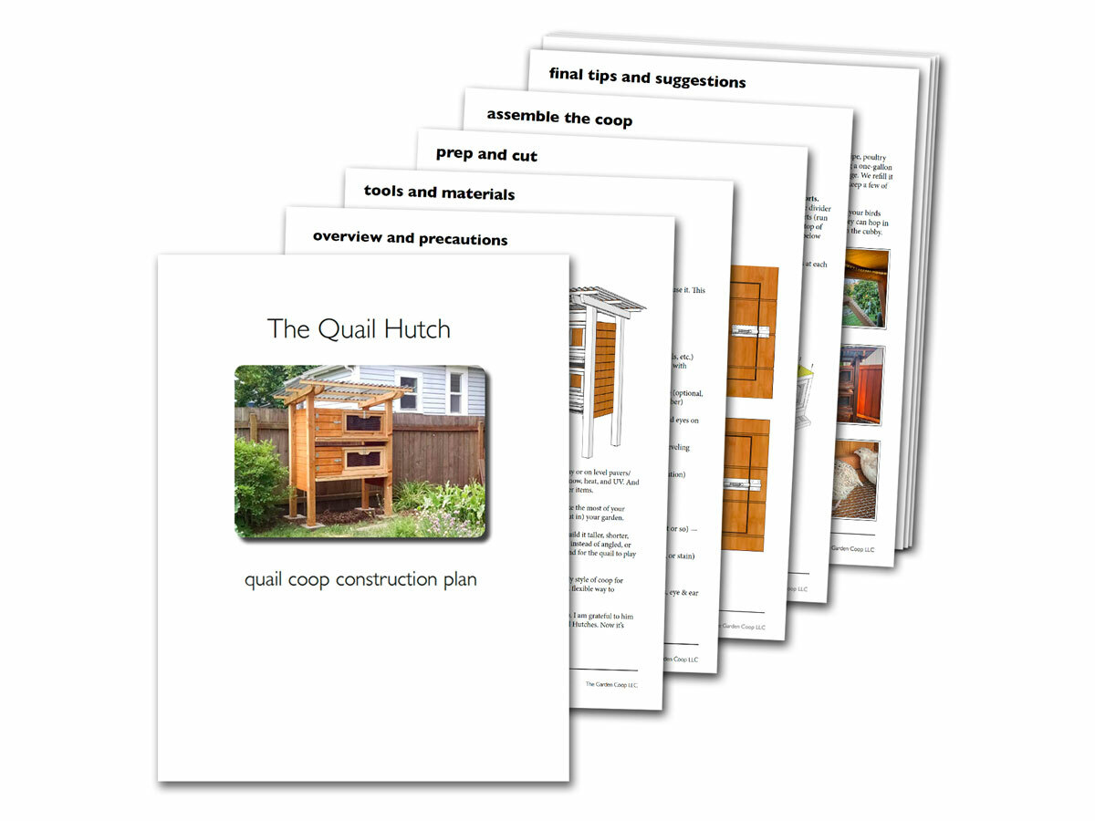 Backyard Quail Coop Plans: The Quail Hutch Plan (eBook on USB Flash Drive)