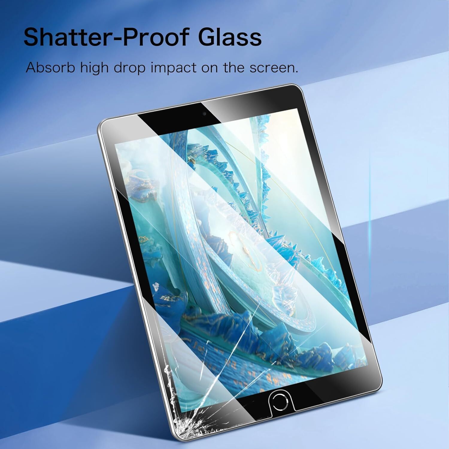 Tempered Glass Screen Protector for iPad 9th/8th/7th Gen 10.2 Inch Anti Scratch