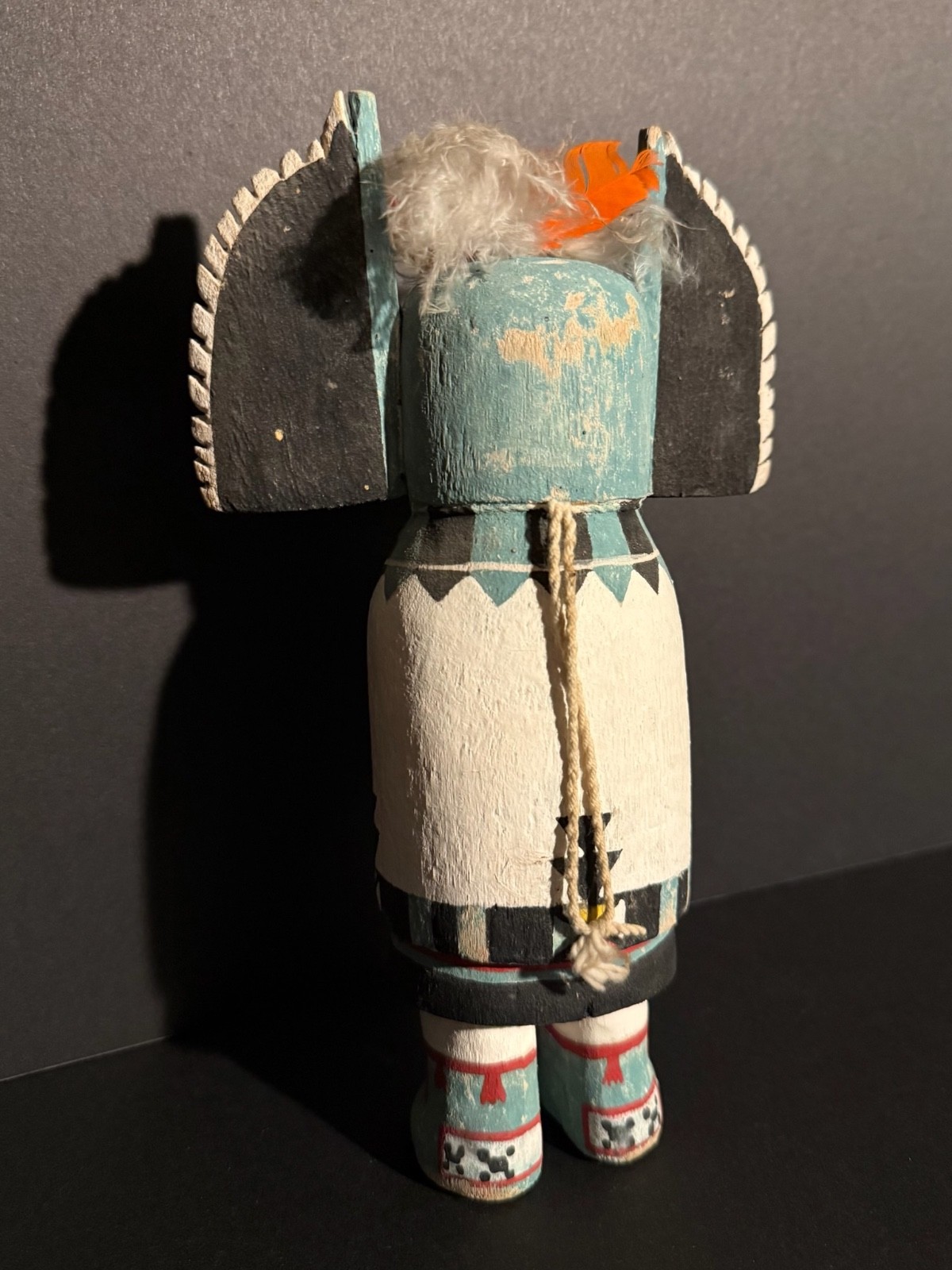 HOPI CROW MOTHER CARVED & PAINTED COTTONWOOD KACHINA DOLL, EXCELLENT CONDITION!